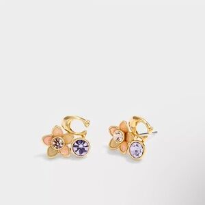 Coach Wildflower Cluster Stud Earrings NWOT
